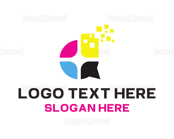 Ink Colors Printing Logo