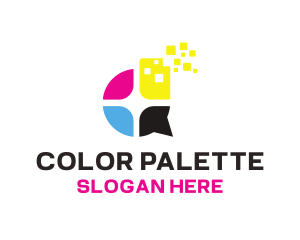 Ink Colors Printing logo design