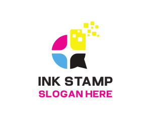 Ink Colors Printing logo design