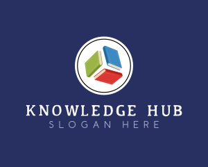 Book Library Education logo design