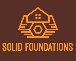 Orange Cabin House Logo