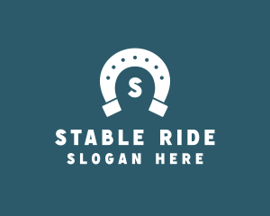 Horse Horseshoe Stable logo design