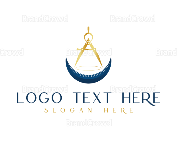 Golden Compass Drafting Logo