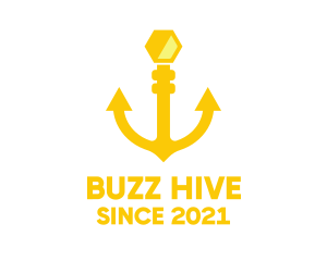 Hive - Yellow Anchor Hive logo design