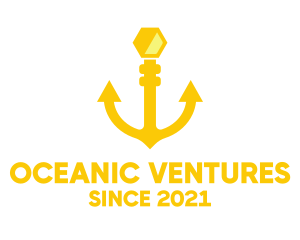 Yellow Anchor Hive logo design