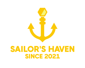 Yellow Anchor Hive logo design