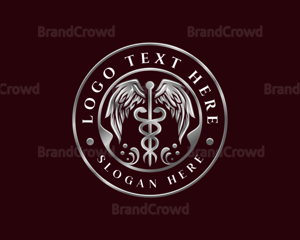 Premium Caduceus Healthcare Logo