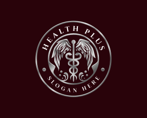 Premium Caduceus Healthcare logo design