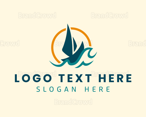 Ocean Wave Yacht Logo | BrandCrowd Logo Maker