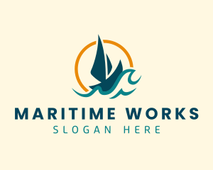 Ocean Wave Yacht logo design