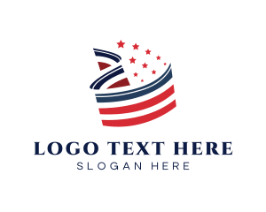 Patriot - US Flag State logo design