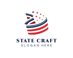 State - US Flag State logo design