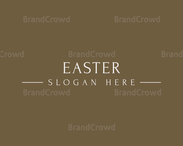 Elegant High End Brand Logo