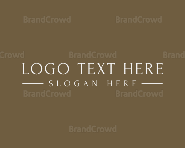 Elegant High End Brand Logo