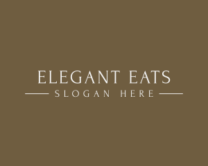 Elegant High End Brand logo design