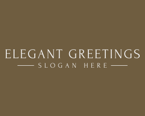 Elegant High End Brand logo design