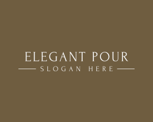 Elegant High End Brand logo design