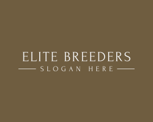 Elegant High End Brand logo design