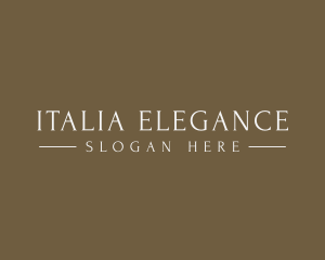 Elegant High End Brand logo design