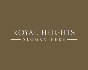 Elegant High End Brand logo design