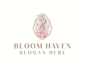 Flower Hand Salon logo design