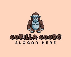 Animal Cute Gorilla logo design