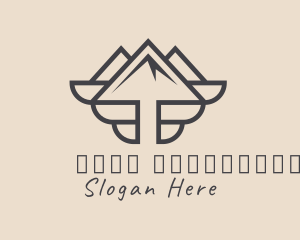 Mountaineering - Travel Mountain Wings logo design