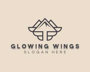 Travel Mountain Wings logo design