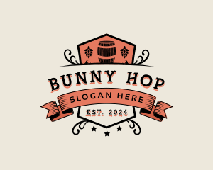 Brewery Barrel Hops logo design