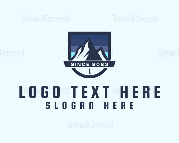 Outdoor Mountain Peak Logo