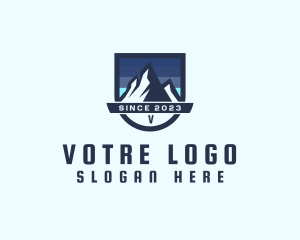 Outdoor Mountain Peak  Logo