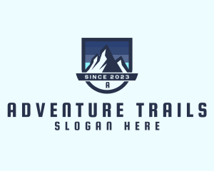 Outdoor Mountain Peak  logo design