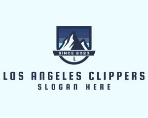 Mountain Climbing - Outdoor Mountain Peak logo design