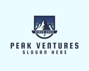 Outdoor Mountain Peak  logo design