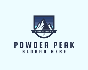 Outdoor Mountain Peak  logo design