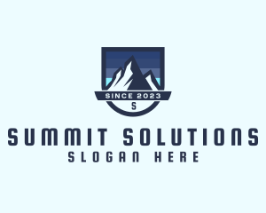 Outdoor Mountain Peak  logo design