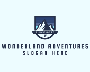 Outdoor Mountain Peak  logo design