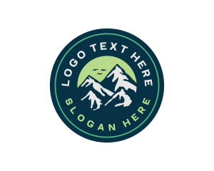 Geology - Outdoor Mountain Hike logo design