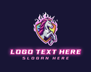 Homosexual - Unicorn LGBTQIA Gay Gaming logo design