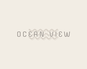 Vintage Ocean Wave  logo design