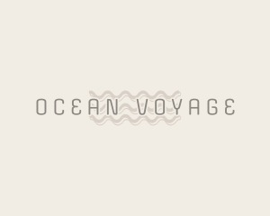 Vintage Ocean Wave  logo design