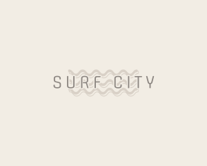 Vintage Ocean Wave  logo design