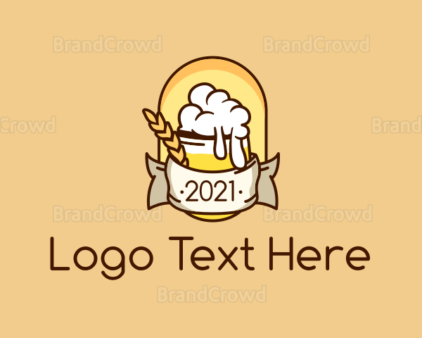 Beer Booze Banner Logo