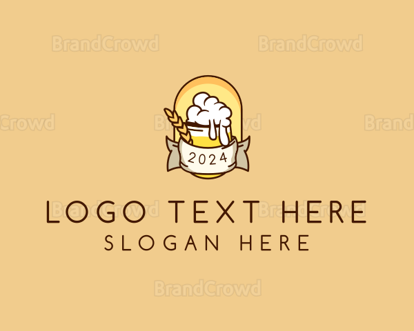 Beer Booze Banner Logo