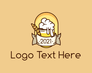 Beer Booze Banner Logo