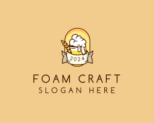 Beer Booze Banner logo design