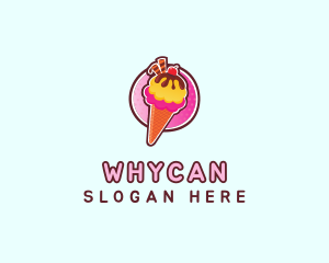 Frozen Yogurt Ice Cream  Logo