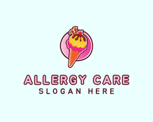 Frozen Yogurt Ice Cream  logo design