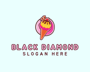 Frozen Yogurt Ice Cream  logo design