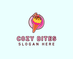 Comfort Food - Frozen Yogurt Ice Cream logo design
